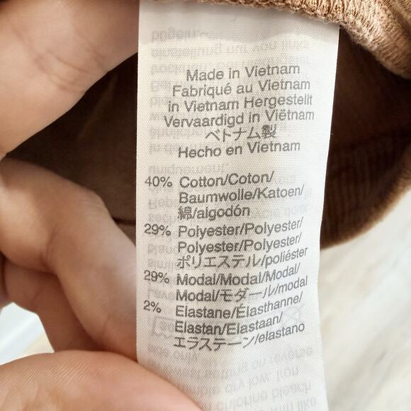 Madewell Texture & Thread Corduroy Swing Top Brown Size S O06 - Picture 4 of 5